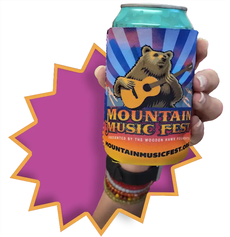 Mountain Music Fest koozie