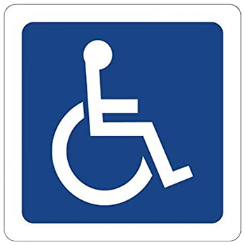 Handicapped parking logo
