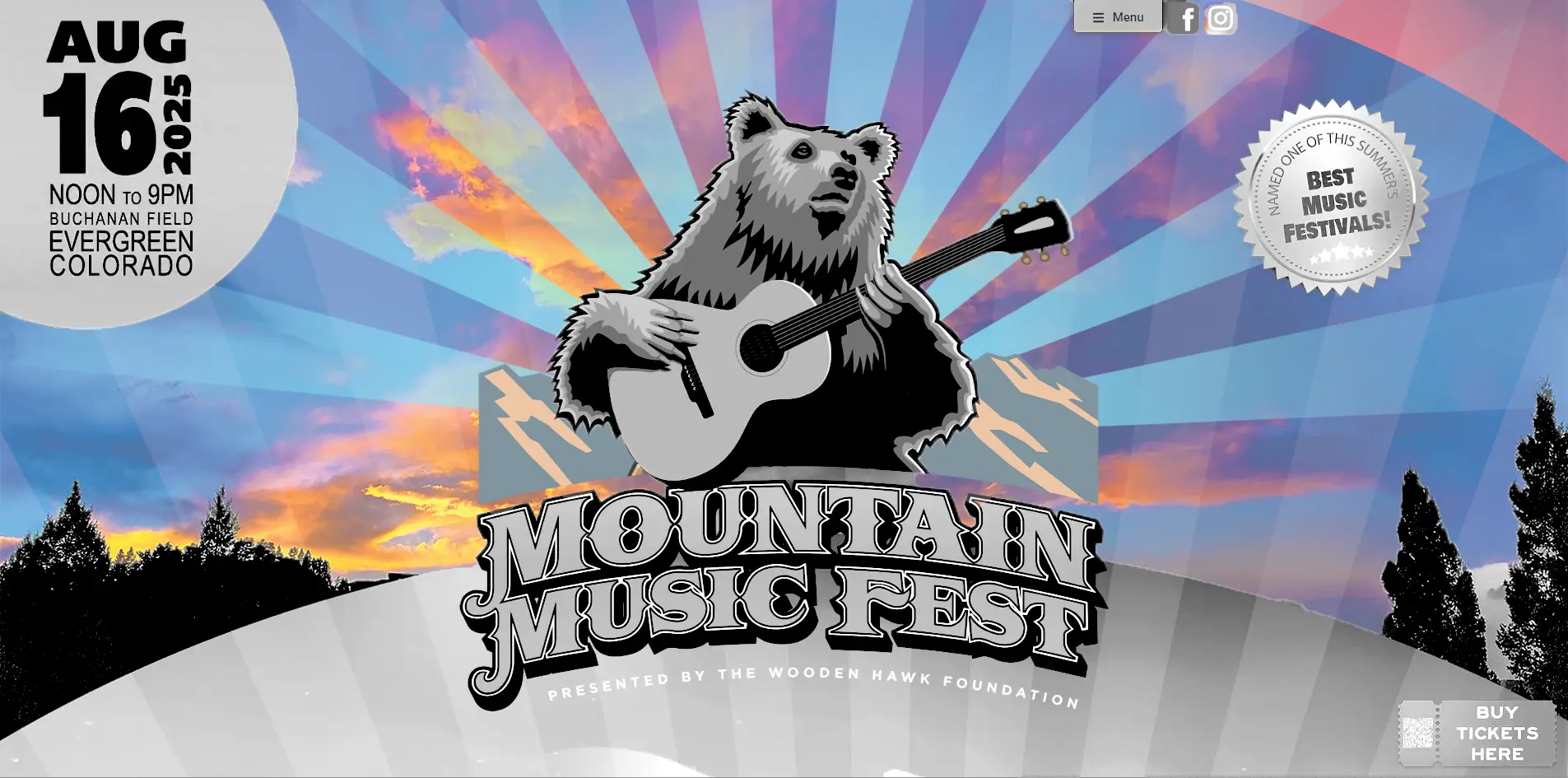 screenshot of MMF 2025 homepage