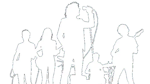 band sillouhette